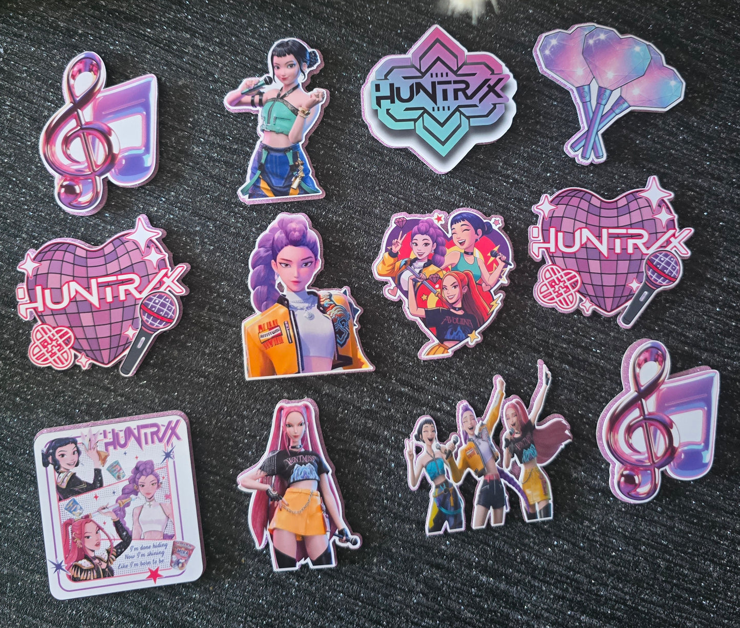 HUNTR/X Cupcake Topper Set 🎤💖