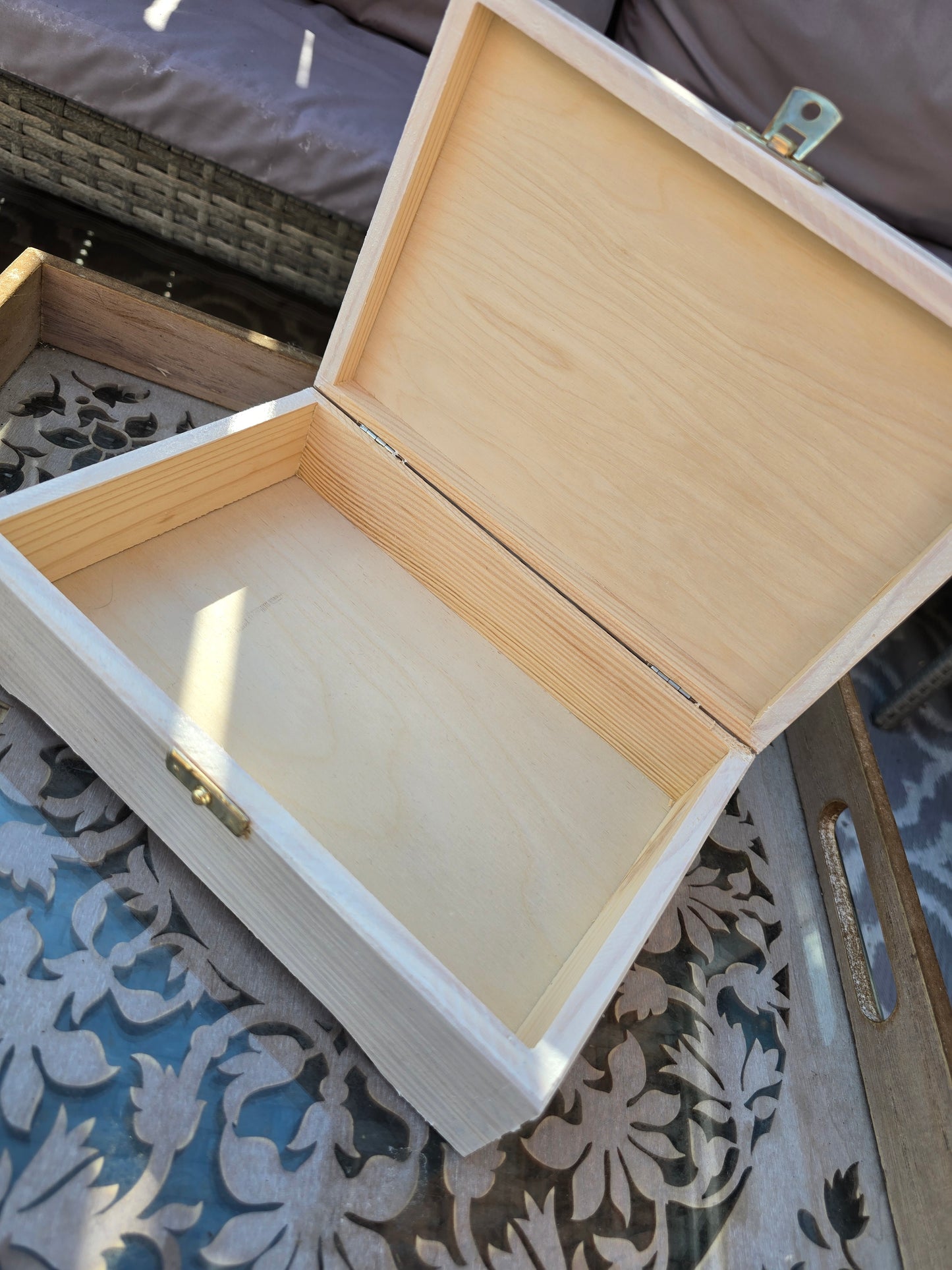 Lavender Decoupage Box