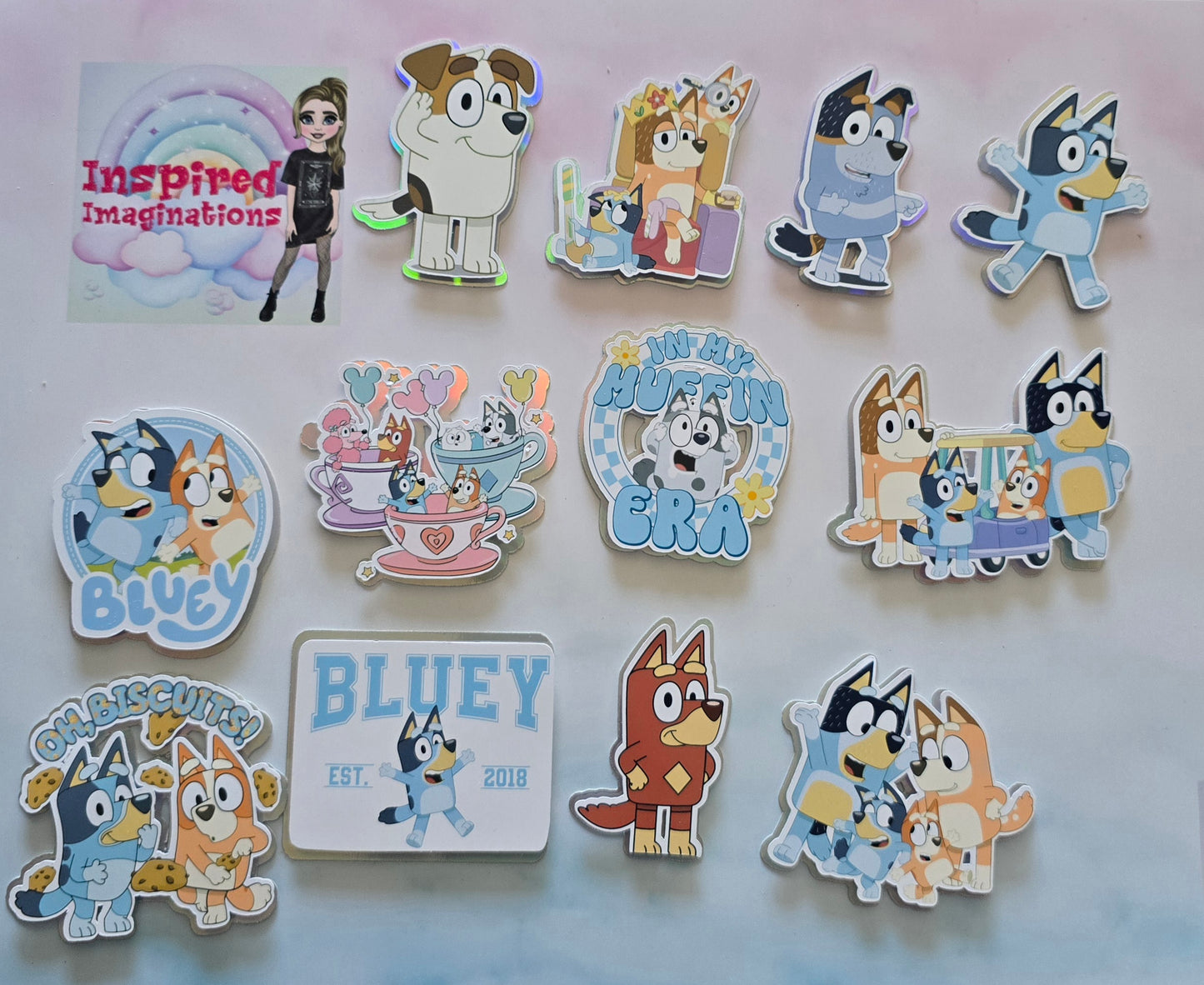 Bluey Cupcake Toppers