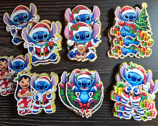 Christmas Stitch Cupcake Toppers