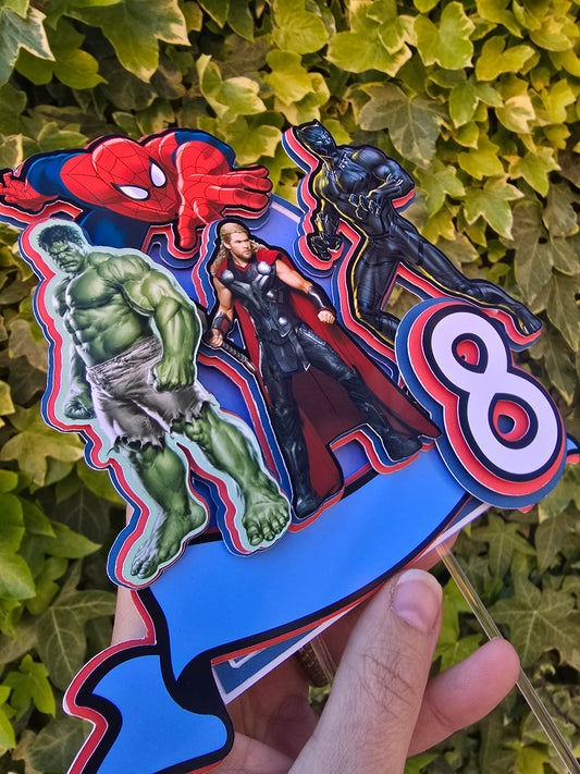 Super Heroes Cake Topper