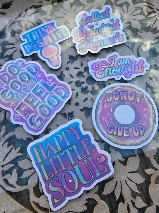 Positive Vibes Stickers Style 2