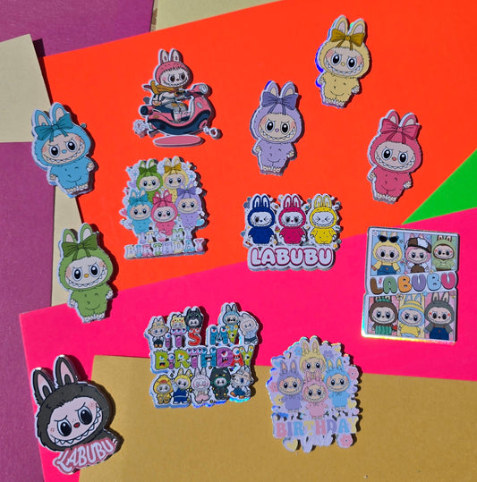 Labubu Cupcake Toppers