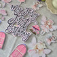 Fairy Cake Topper Set – My Fairy First Birthday Cake Decorations – Pink Fairy Party Cake Toppers – Fairy Theme Birthday