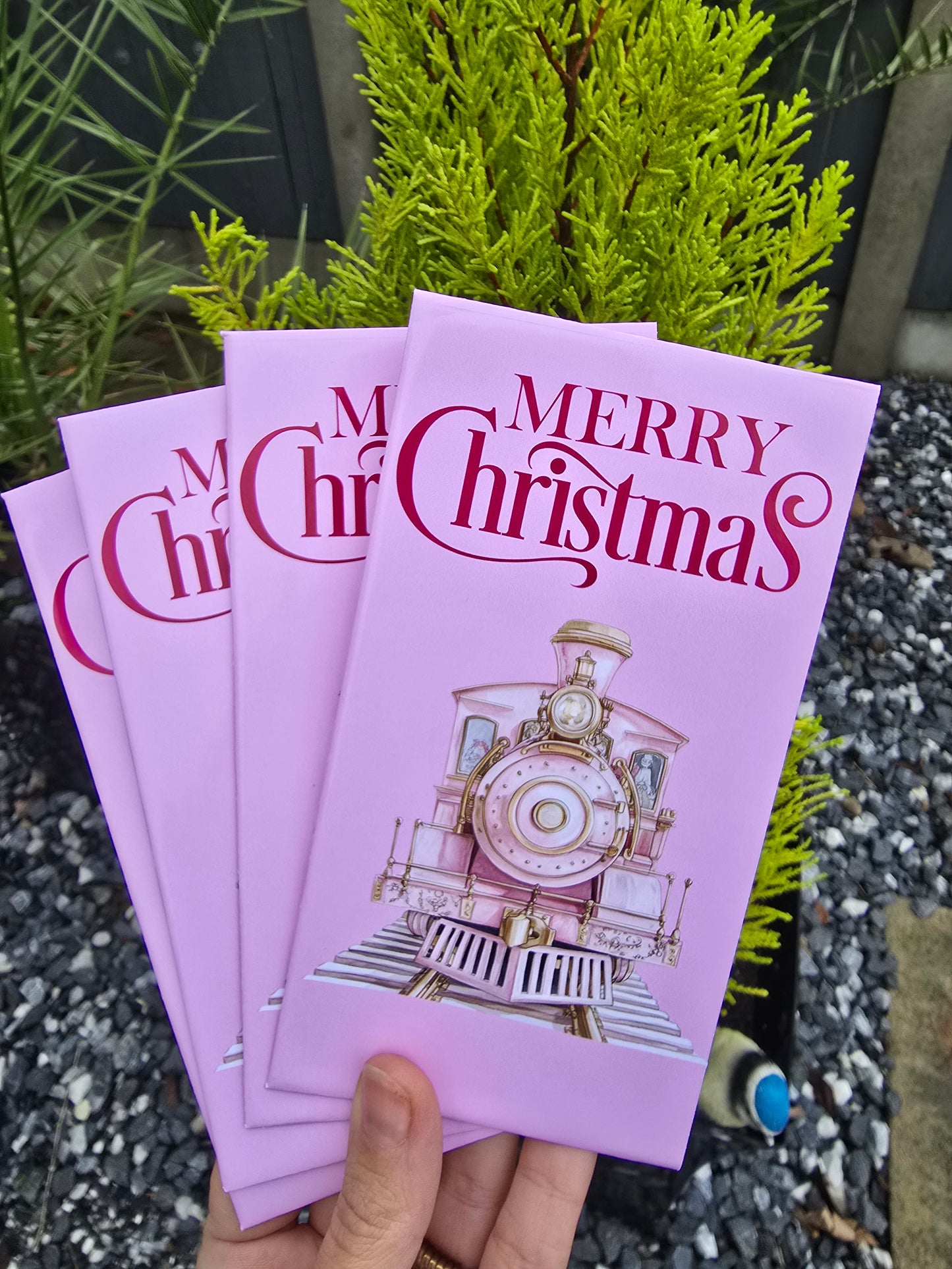 Pink Express Train Money Envelope