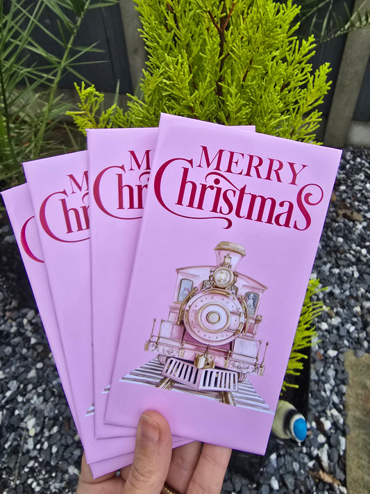 Pink Express Train Money Envelope