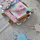 Personalised Art Theme Cake Topper – Custom Name & Age Birthday Decoration – Paint Party Cake Topper